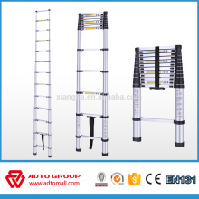 escadas telescópicas portáteis de alumínio (2m / 2.6m / 2.9m / 3.2m / 3.8m) EN131 escada de dobradura rápida